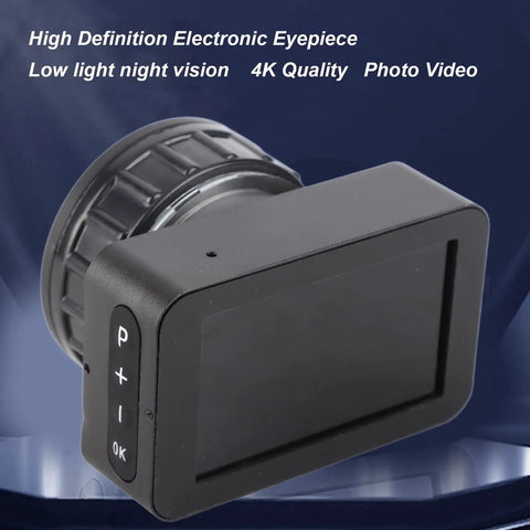 4K HD Eyepiece Camera With 3 Inch Screen For 22mm To 46mm Optical Telescopes And Microscopes Real Time Live Monitoring Ultra Clear Viewing