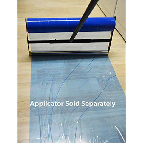 Hard Surface Protection Film 24 Inch By 200 Foot Floor Shield with applicator on wooden floor