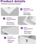 Reinforced aluminum frame details for 24x24 Flip-Up Ceiling Access Panel No Sweat Install Push Pop Cover Lift-Up Hinge for Attic Plumbing HVAC.