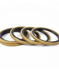 Spring Loaded Pin and Gray Ring Seal Kit for Shaft Bore in Reciprocating and Rotary Hydraulic Cylinders, Oil Seal Gasket Assortment 18x3.2