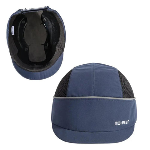 Safety Bump Cap Baseball Style Hard Hat With Reflective Stripes Lightweight Breathable Head Protection Cap Removable ABS Shell Foam Padding One Size Fits Most For Worksite Ready Construction And Outdoor All Day Comfort
