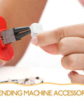 18Pcs Ring Bender Dies Replacement Kit For Jewelry Making, Heavy Duty Plastic Press Dies With Precision Curves, Universal Compatibility For DIY Jewelry Projects, Handy Ring Bending Tool For Multimetal Metals, white die in bending machine