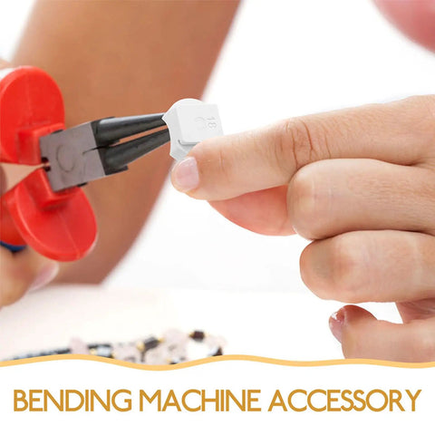 18Pcs Ring Bender Dies Replacement Kit For Jewelry Making, Heavy Duty Plastic Press Dies With Precision Curves, Universal Compatibility For DIY Jewelry Projects, Handy Ring Bending Tool For Multimetal Metals, white die in bending machine