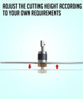 Top Shelf 16 Inch Electric Bud Trimmer For Wet Or Dry Work With Heavy Duty Brushless Motor 20 Speeds Quick Tabletop Build cutting height adjustment.