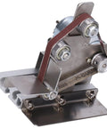 Jauarta Mini Belt Sander Grinder Aluminum Alloy Polishing Machine 9000RPM with steel bearing and abrasive belt.