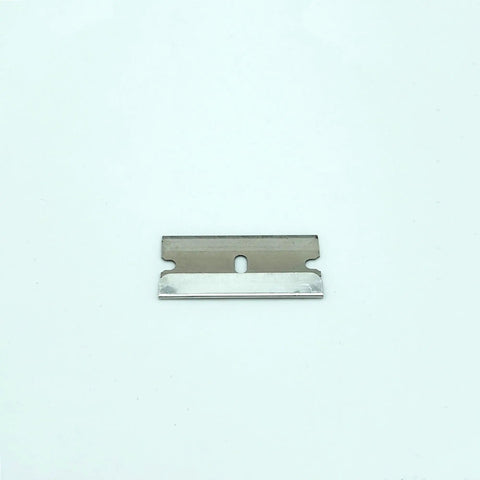 Pro Grade Single Edge Razor Blades With Safety Dispenser, 10 Count, Fits Standard Scrapers, Long Lasting Sharpness visible blade