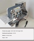Compact Mini Belt Sander 533x30mm Power Tools for Wood And Metal, showing aluminum body and sanding belt for DIY projects.