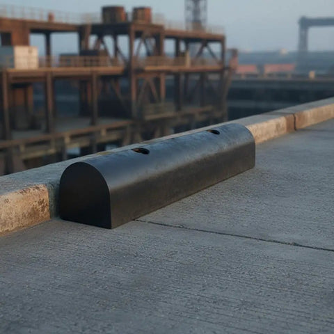 Semi Circular Rubber Dock Rub Rail For Outer Wheel Docks And Port Docks Built Tough Black Marine Grade Protection