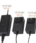 DC 20V 3.6A Aquarium Light Power Adapter Plug Switching Supply 2.1x5.5mm Connector Replacement Charger For Low Voltage Lights That Play Nice With 957 016 129 Models, black
