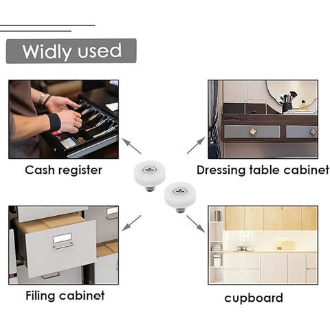 8 Pack 19Mm Drawer Rollers With Nuts Smooth Gliding Replacement Pulleys For Cabinets Sliding Doors And Furniture Heavy Duty Pom Nylon Wheels Silent Ride Hassle Free Install in use across various furniture types.