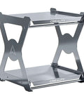 Space Saving Dual Layer 3D Printing Workstand with pull out shelves, 15kg per layer, metal damping slides, anodized bracket.