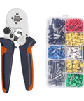 Top Notch Elukht Ferrule Crimping Tool Kit With 1200 Insulated Wire Terminals And Electrical Connectors For Precise Wiring Repairs, crimp tool and organizer