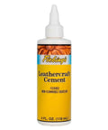 Quick Dry Leather Glue Cement With High Strength Flexible Bond For Leather Repairs On Jackets Shoes Furniture And Purses Non Toxic Non Flammable Water Based Adhesive For DIY Crafts 4 FL. OZ bottle front view