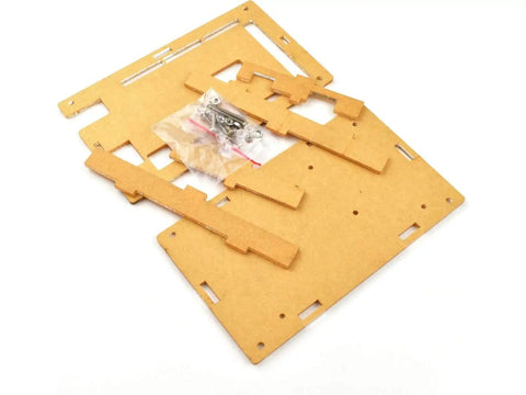 Crystal Clear Acrylic Enclosure Kit For Arduino Mega 2560 R3 Modules, Laser Cut 2.5mm Thick Case With Reset Button In Middle