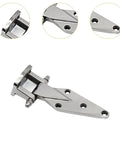 Heavy Duty Stainless Steel Refrigerator Door Hinge Replacement Kit for Freezer and Industrial Equipment No Fuss Install Easy Fit Durable Hardware for Reliable Door Alignment, 133.5mm x 69.2mm