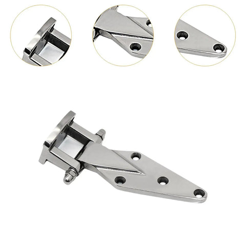 Heavy Duty Stainless Steel Refrigerator Door Hinge Replacement Kit for Freezer and Industrial Equipment No Fuss Install Easy Fit Durable Hardware for Reliable Door Alignment, 133.5mm x 69.2mm