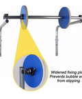 Heavy Duty Wall Mount Bubble Wrap Dispenser Features Solid Galvanized Steel Rack That Grips Large Cushioning Rolls Tight For Packing Stations And Shipping Jobs In Warehouse Settings, showing a widened fixing plate.