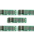 Five Badass 3S Battery Management System modules, 20 Amp Li Ion and Lipo Cell Balance Protection, for 18650 battery packs.