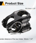 Heavy Duty Aluminum Alloy Bike Stem for 31.8mm Handlebars, 35mm Length, Fits 1 1/8 Inch Fork, MTB BMX Road Cycling Specifications