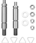 Left And Right Dryer Drum Support Roller Shaft Kit For Multiple Brand Dryers Easy Install with nuts and washers.