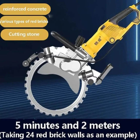Heavy Duty Electric Brushless Circular Saw Bad Boy Workhorse With 5000 Watts, showcasing 400mm cutting blade for reinforced concrete.