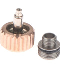 7Mm Watch Crown Replacement Kit with Long Stem featuring rose gold finish, two metal components for quick on-the-go watch repairs