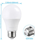 Universal Garage Door Opener LED Light Bulb 4 Pack 1700 Lumen 15W A19 Equivalent 4.2x2.36 inches E26 Base 5000K Daylight