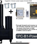 Heavy Duty 12V Electric Linear Actuator Built Like A Tank With Durable Stainless Pipe And IP65 Waterproof Seals To Crush Rock Solid Push Pull Jobs Without Breaking A Sweat On Any Rig with B1 controller and power supply.