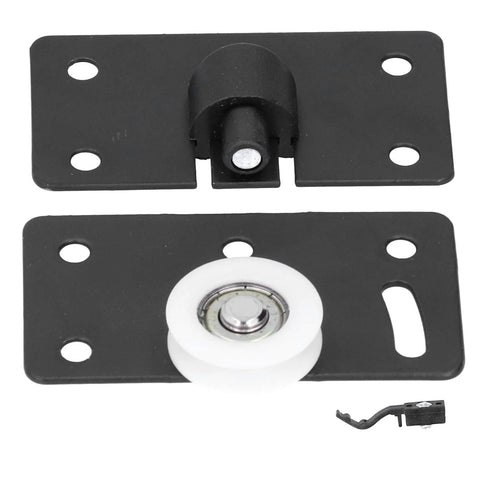 Sliding Door Wheel With Gasket For Wardrobe Cabinet Closet Furniture Grooved Track Wheel Concave Wheel Sliding Pulley Durable CRS Material