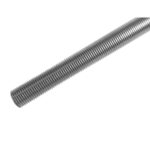 Close-up image of Stainless Steel Fully Threaded Rod 5/16-18 Thread Size 12 Inch Length 304 Grade, showcasing threads and material.