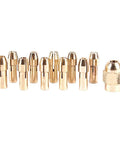 Get Ready For High Power With These 3 Sets Of Mini Drill Brass Collet Chucks, durable brass, securely grips bits 0.5mm to 3.2mm.