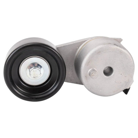 Sick Heavy Duty Serpentine Drive Belt Kit With Tensioner Assembly For Quiet Engine Runs Smooth Silencing Rattle Noise OE Style Without Shop Prices To Maintain Reliability While Grabbing Big Bucks Replacing Worn Parts Fast Extending Lifespan Safely. close-up tensioner assembly with pulley