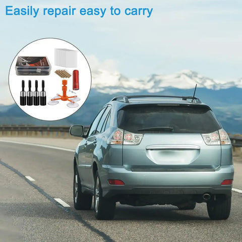 Windshield Crack Repair Kit 4 Piece Set For Chips And Cracks Car Glass Repair No Mixing Required Quick Fix In 20-30 Minutes
