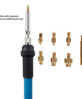 Soldering Iron Tips M8 Universal 936 Soldering Iron Head Heat Set Insert Tip With One Quarter Inch Replacement Solder Tips Kit