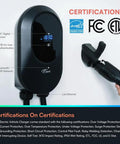 Level 2 EV Charger For Home Or Outdoor Use Fast Wall Charging Station 48 Amp Up To 11.5 kW NEMA 14-50 Plug ETL Certified