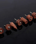Premium Rosewood Leather Craft Set Includes Pointed Burnisher Slicker And Dremel Bits For Clean Edge Work heavy duty tools.