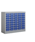 40 Drawer Small Parts Cabinet For Bolts And Nuts, Heavy Duty Steel Frame With ABS Drawers, Label System, front view