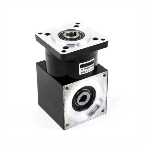 110mm Planetary Gearbox With 90 Degree Right Angle Hole Output Mount compatible with BLDC and NEMA 42 stepper motors.