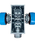 Internal view of Powerful Portable Micro Hydro Generator 2KW 220V for Home Backup, showing smooth impeller and aluminum alloy casing.