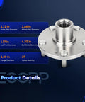 Front Wheel Hub Bearing Assembly 51750-3K100 Fits Hyundai Sonata 2006-2014, Hyundai Tucson 2010-2012, XG350 2003-2005, Kia Magentis 2006 OE Style Hub For Left Or Right Wheel, Durable, Smooth Rolling, Easy Install