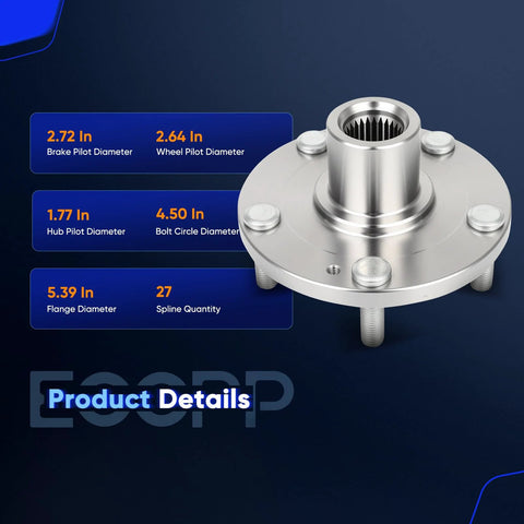 Front Wheel Hub Bearing Assembly 51750-3K100 Fits Hyundai Sonata 2006-2014, Hyundai Tucson 2010-2012, XG350 2003-2005, Kia Magentis 2006 OE Style Hub For Left Or Right Wheel, Durable, Smooth Rolling, Easy Install