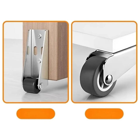 Heavy Duty Sliding Gate Rollers With Vertical Track Anti Sag Support Caster For Driveway And Patio Gates close-up of metal bracket and silent bearing wheels.