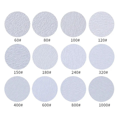 Check Out This Awesome 100 Pack Assorted Sanding Disc Set With Hook Loop Back featuring various grit sizes from 60 to 1000.