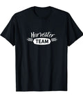Farm Life Crew T Shirt With Team Harvesting Machine And Threshing Motif For Farmers Fans And The Farm Crew Slangy Harvest Design Tee For Work Days And Weekend Projects black shirt with 'Harvester Team' text.