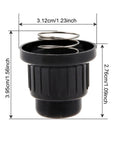 Three Pack AA Battery Push Button Igniter Caps Replacement For Tabletop Griddles Gas Fire Pits And Patio Heaters Durable Plastic Switch Caps Knobs For Standard Igniters On Blackstone Style Grills with dimensions