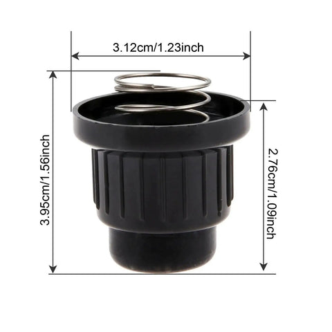 Three Pack AA Battery Push Button Igniter Caps Replacement For Tabletop Griddles Gas Fire Pits And Patio Heaters Durable Plastic Switch Caps Knobs For Standard Igniters On Blackstone Style Grills with dimensions