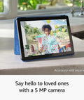 Top Shelf Ten Point One Inch Tablet With A Dope Full Hd Display and Snappy Octa Core Processor used for video calls with a 5MP camera.