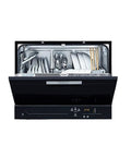 No Sweat Countertop Or Built In Dishwasher Fully Automatic Machine Handles Five Place Settings crisp clean dishes in compact design.