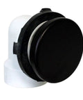 12 Inch And 4 Inch Bath Waste And Overflow Assembly With Tip Toe Drain Plug And Illusionary Faceplate Matte Black Finish 1 Pack Sch 40 PVC Pipe Easy Install For DIY Home Plumbing