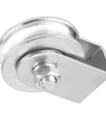 Heavy Duty Snatch Block Pulley Wheel For Wire Rope Lifting 0.3 Ton Capacity Single Rigging Block With Swivel Hoist For Lifting Plants Tools And Small Furniture To Elevated Spots, silver steel